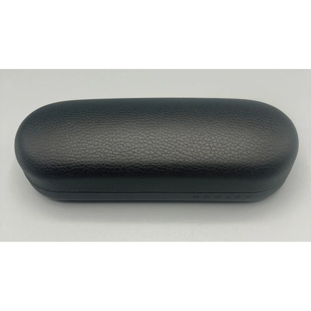 OAKLEY Sunglasses‎ Case Hard Side Hinged Pebbled Texture Black Glasses Leather